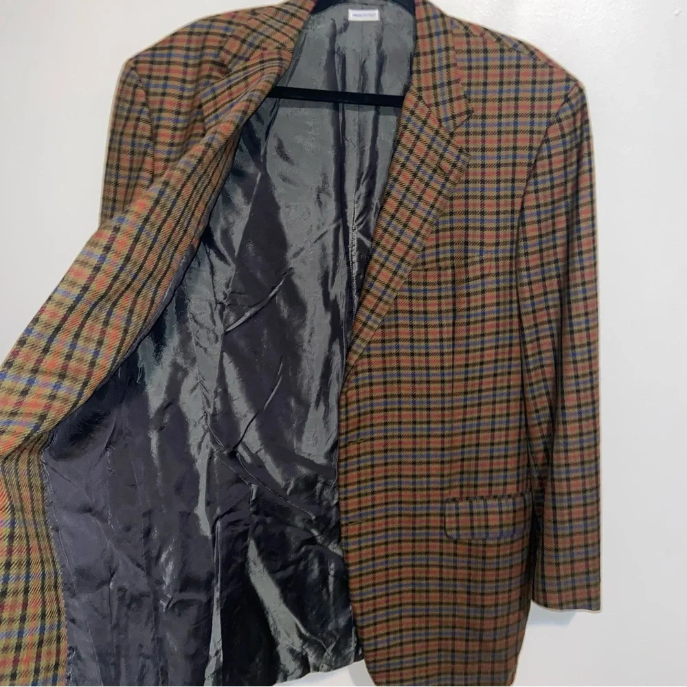 Brioni Wilkes Bashford Blazer Mens 44L Sports Coat Jacket Wool Italy *Flaw